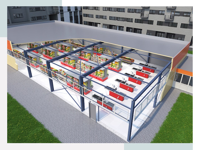 Строительство магазинов в Усинск от 614 руб. за м²