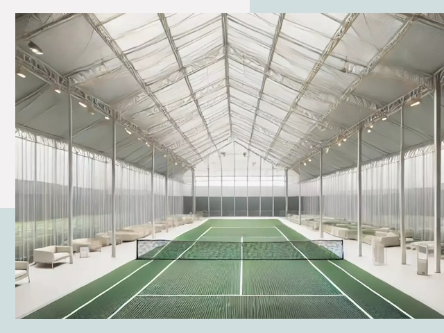 Строительство теннисных кортов в Усинске