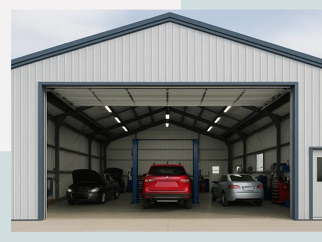 Ангары из сэндвич панелей от 614 руб. в Усинск