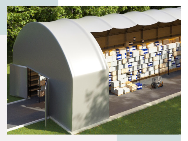 Тентовые ангары в Усинске