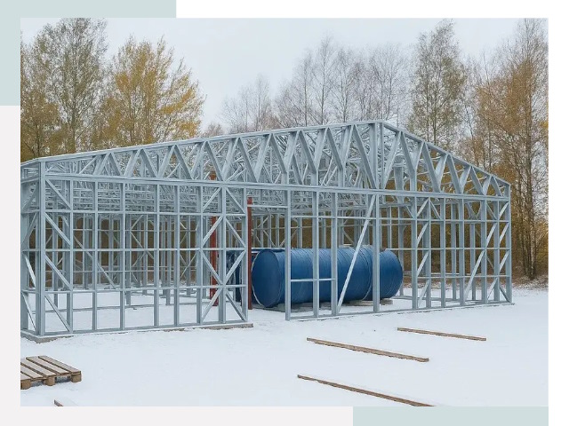 Металлические ангары в Усинске
