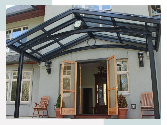 Козырьки металлические в Усинске