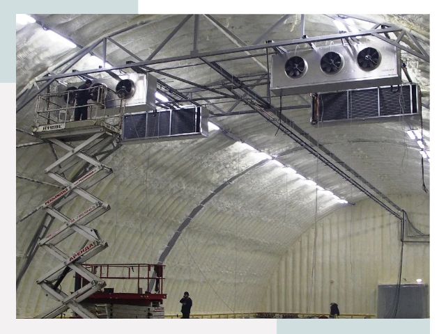 Оснащение ангаров в Усинске