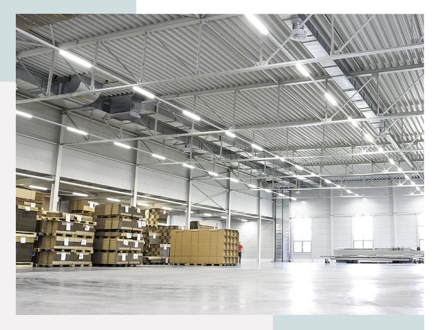 Освещение ангаров в Усинске